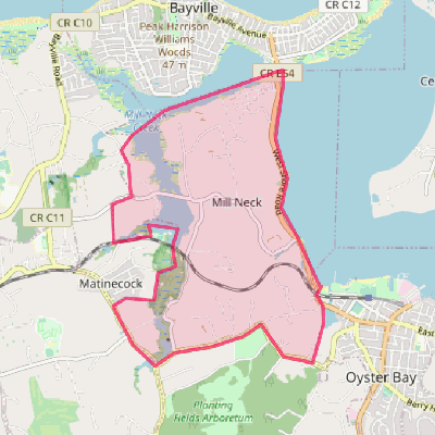 Map of Mill Neck