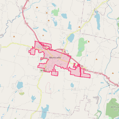 Map of Monticello