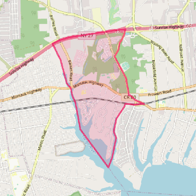 Map of Moriches