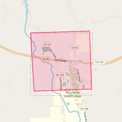 Map of Morrisville