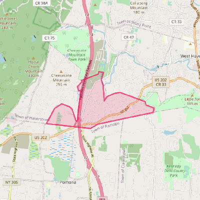 Map of Mount Ivy