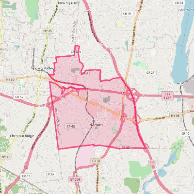 Map of Nanuet