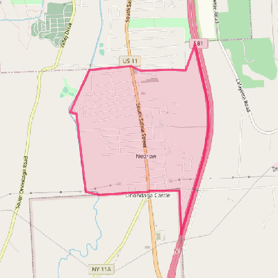 Map of Nedrow