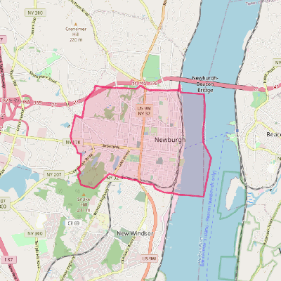 Map of Newburgh