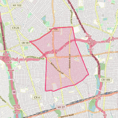 Map of North Bellmore