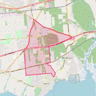 Map of North Bellport