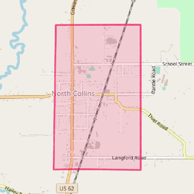 Map of North Collins