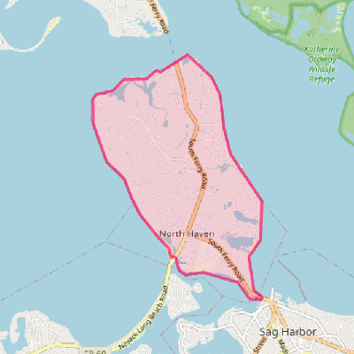 Map of North Haven