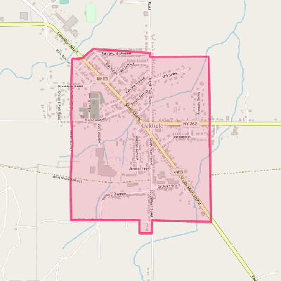 Map of Oakfield