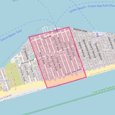 Map of Ocean Beach