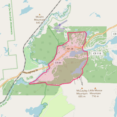 Map of Old Forge