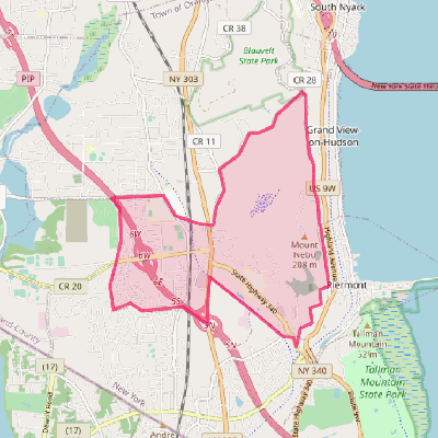 Map of Orangeburg
