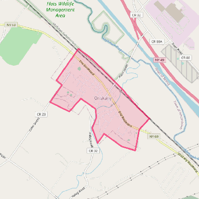 Map of Oriskany