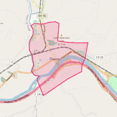 Map of Owego