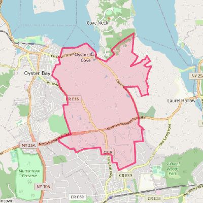 Map of Oyster Bay Cove