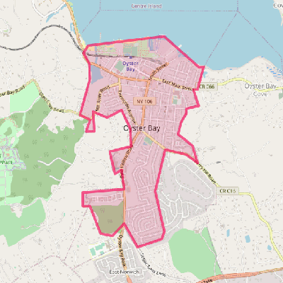 Map of Oyster Bay