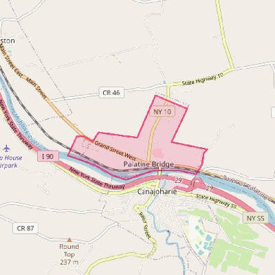 Map of Palatine Bridge