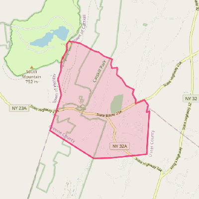 Map of Palenville