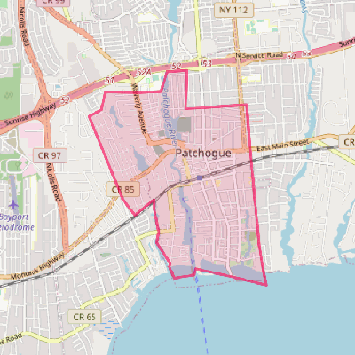 Map of Patchogue