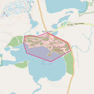Map of Paul Smiths