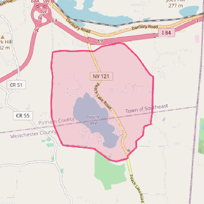 Map of Peach Lake