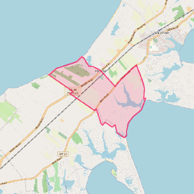 Map of Peconic