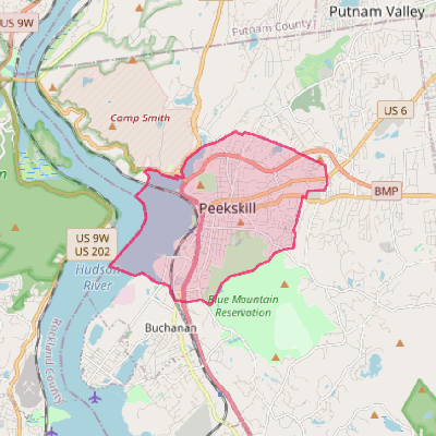 Map of Peekskill