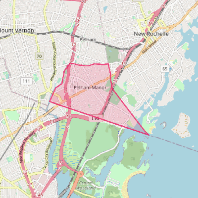 Map of Pelham Manor