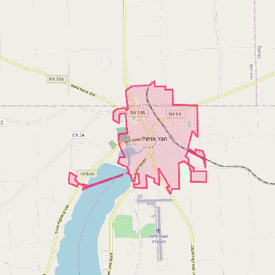 Map of Penn Yan