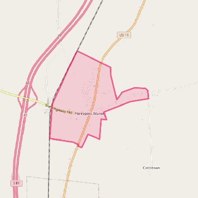 Map of Pierrepont Manor