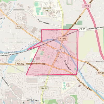 Map of Pittsford