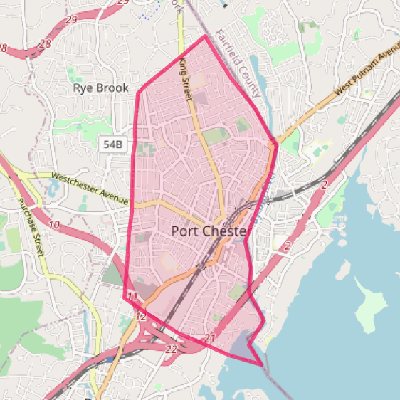 Map of Port Chester