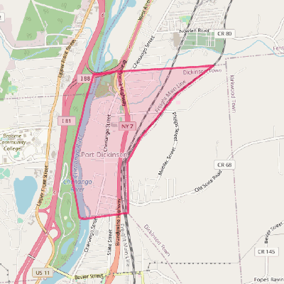 Map of Port Dickinson