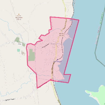 Map of Port Henry