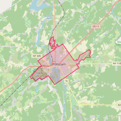 Map of Potsdam