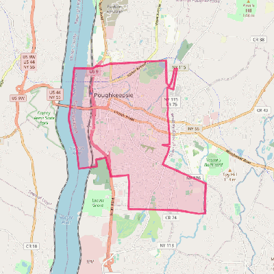 Map of Poughkeepsie