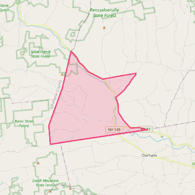 Map of Preston-Potter Hollow