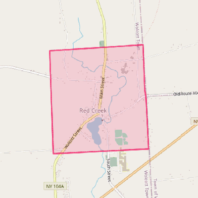 Map of Red Creek