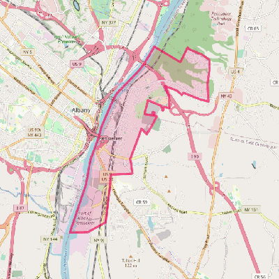 Map of Rensselaer