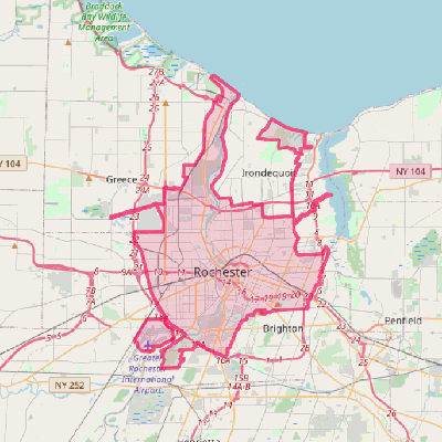 Map of Rochester