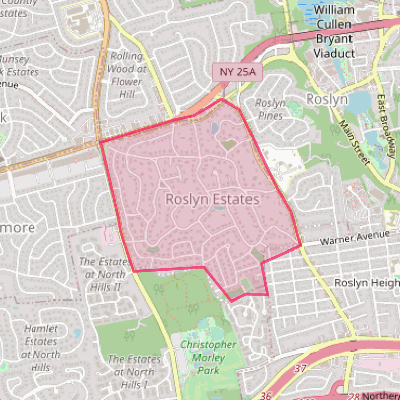 Map of Roslyn Estates