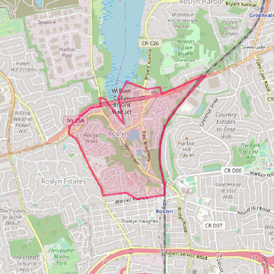 Map of Roslyn