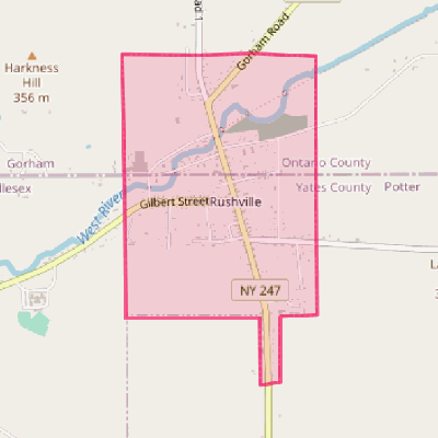 Map of Rushville