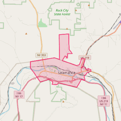 Map of Salamanca