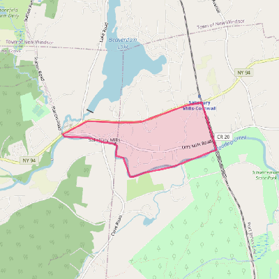 Map of Salisbury Mills