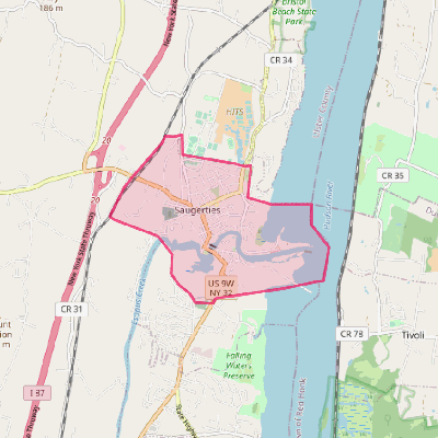Map of Saugerties