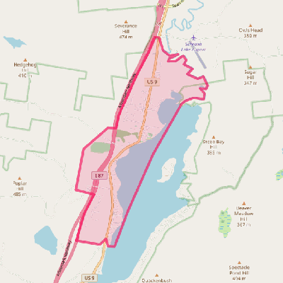 Map of Schroon Lake