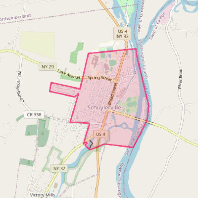 Map of Schuylerville