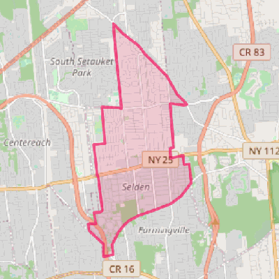 Map of Selden