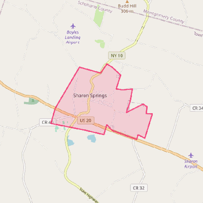 Map of Sharon Springs